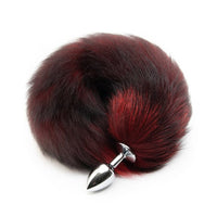 Red Fox Tail Plug 16"