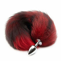 Red Fox Tail Plug 16"