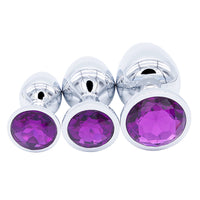 15 Colors Jeweled Stainless Steel Plug