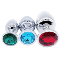 Exquisite Steel Jeweled Plug Set (3 Piece)