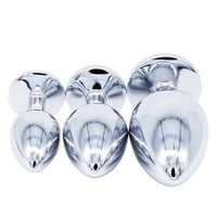 Exquisite Steel Jeweled Plug Set (3 Piece)