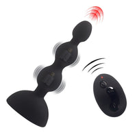 Triple Pleasure Bead Anal Vibration Plug
