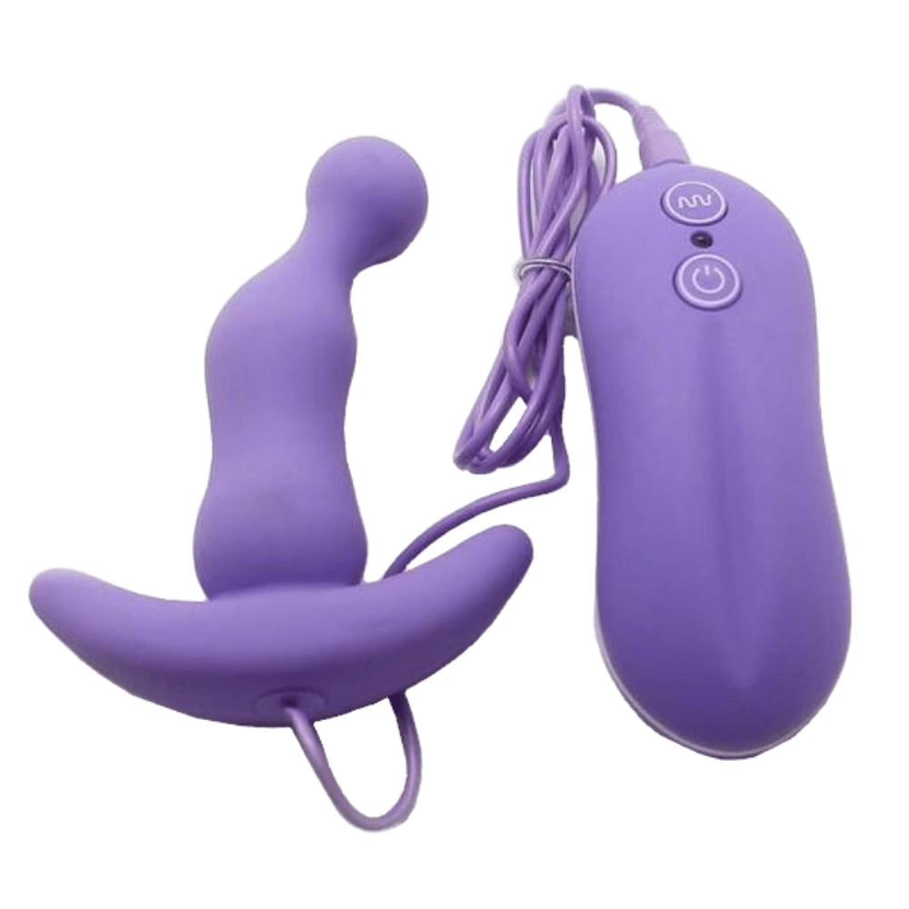 3.7" Vibrating Beginner Silicone Butt Plug