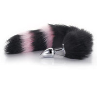 Black with Pink Fox Metal Plug, 14"