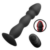 Ridged Anal Vibrator Butt Plug