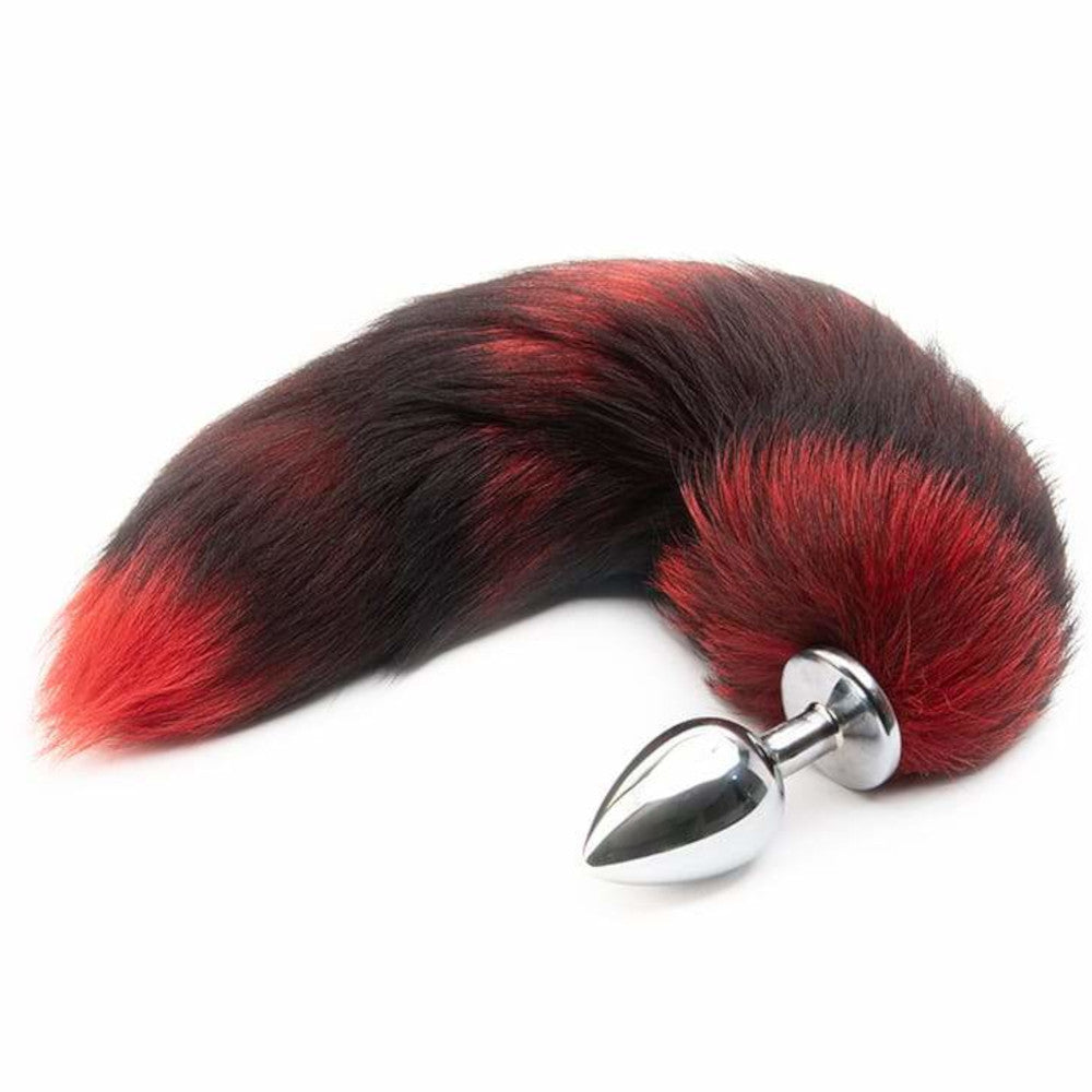 Red Cat Tail Metal Plug 16"