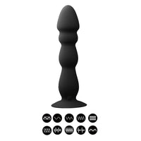 Ridged Anal Vibrator Butt Plug