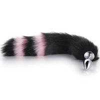 Black with Pink Fox Metal Plug, 14"