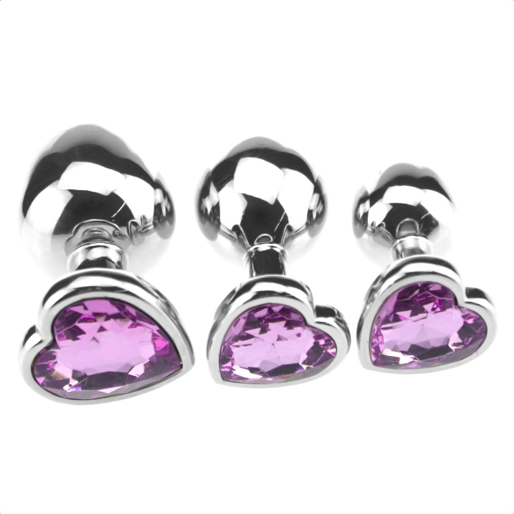 Candy Jeweled Butt Plug Set (3 Piece)