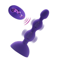 Triple Pleasure Bead Anal Vibration Plug