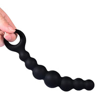 Curved Anal Toy String Plugs
