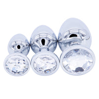 Exquisite Steel Jeweled Plug Set (3 Piece)