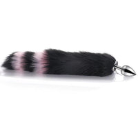 Black with Pink Fox Metal Plug, 14"