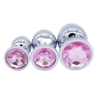 Exquisite Steel Jeweled Plug Set (3 Piece)