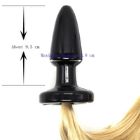 Silicone Horse Tail Butt Plug, 20"