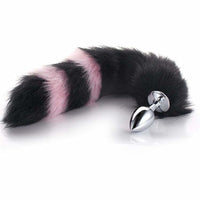 Black with Pink Fox Metal Plug, 14"