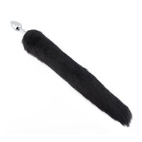 Black Fox Tail Plug 16"