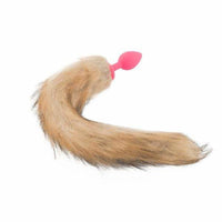 Brown & Pink Fox Silicone Plug, 18"