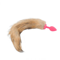 Brown & Pink Fox Silicone Plug, 18"