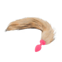 Brown & Pink Fox Silicone Plug, 18"