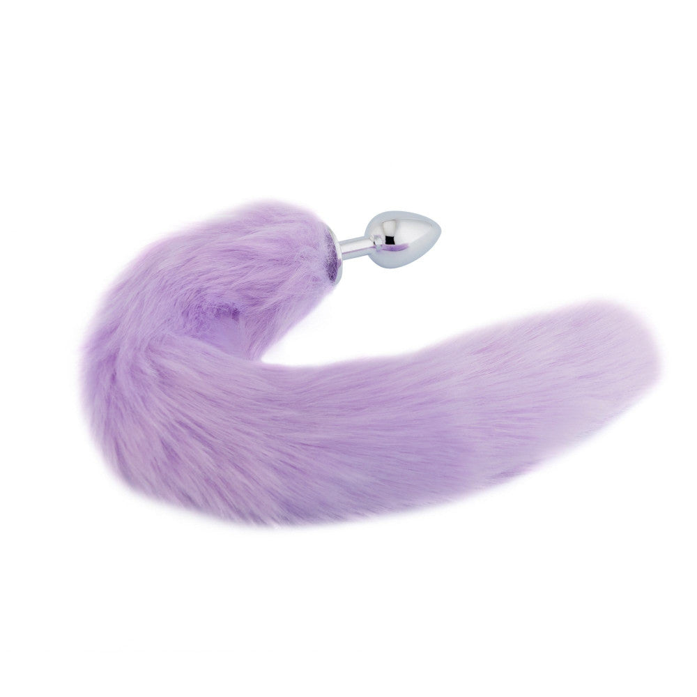 Purple Fox Tail Butt Plug 16"