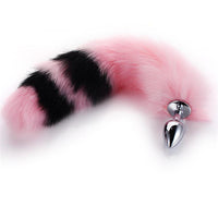 Pink with Black Fox Metal Plug, 14"