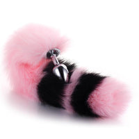 Pink with Black Fox Metal Plug, 14"