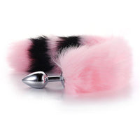 Pink with Black Fox Metal Plug, 14"