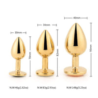 Gold Plug Anal Training Set (3 Piece)