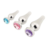 Tapered Steel Anal Jeweled Kit (3 Piece)