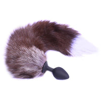 Grey Kitty Cat Tail Plug 18"