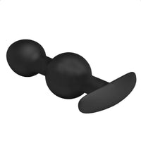 Black Bead Silicone String Anal Toy