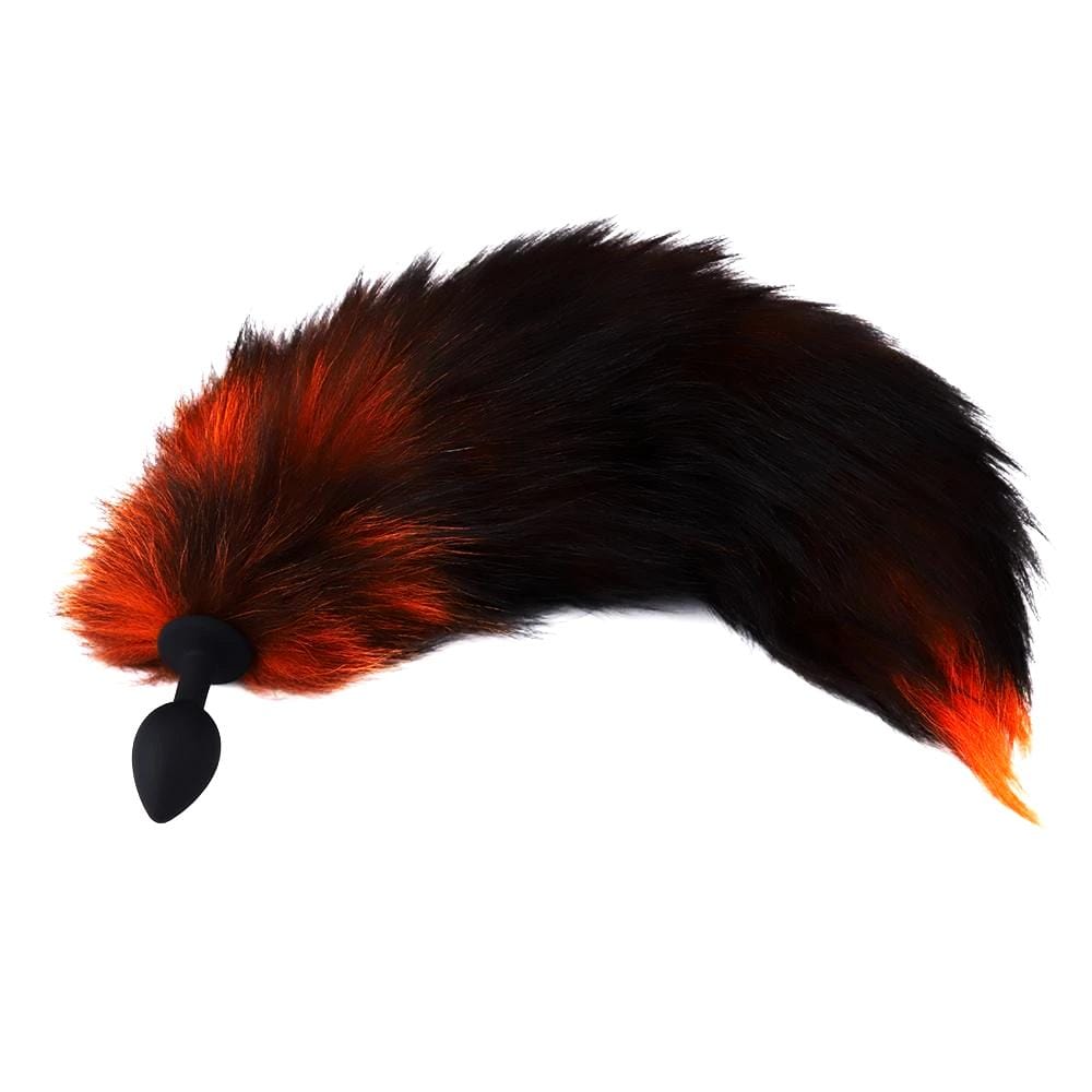 Black & Orange Fox Plug 16"