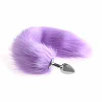 Purple Fox Tail Butt Plug 16"