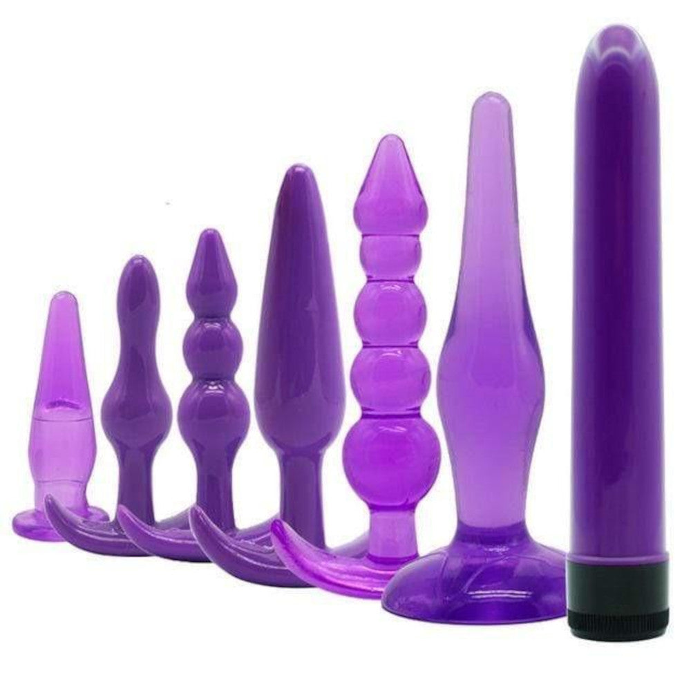 Beginner To Expert Anal Training Plug Set (7 Piece)