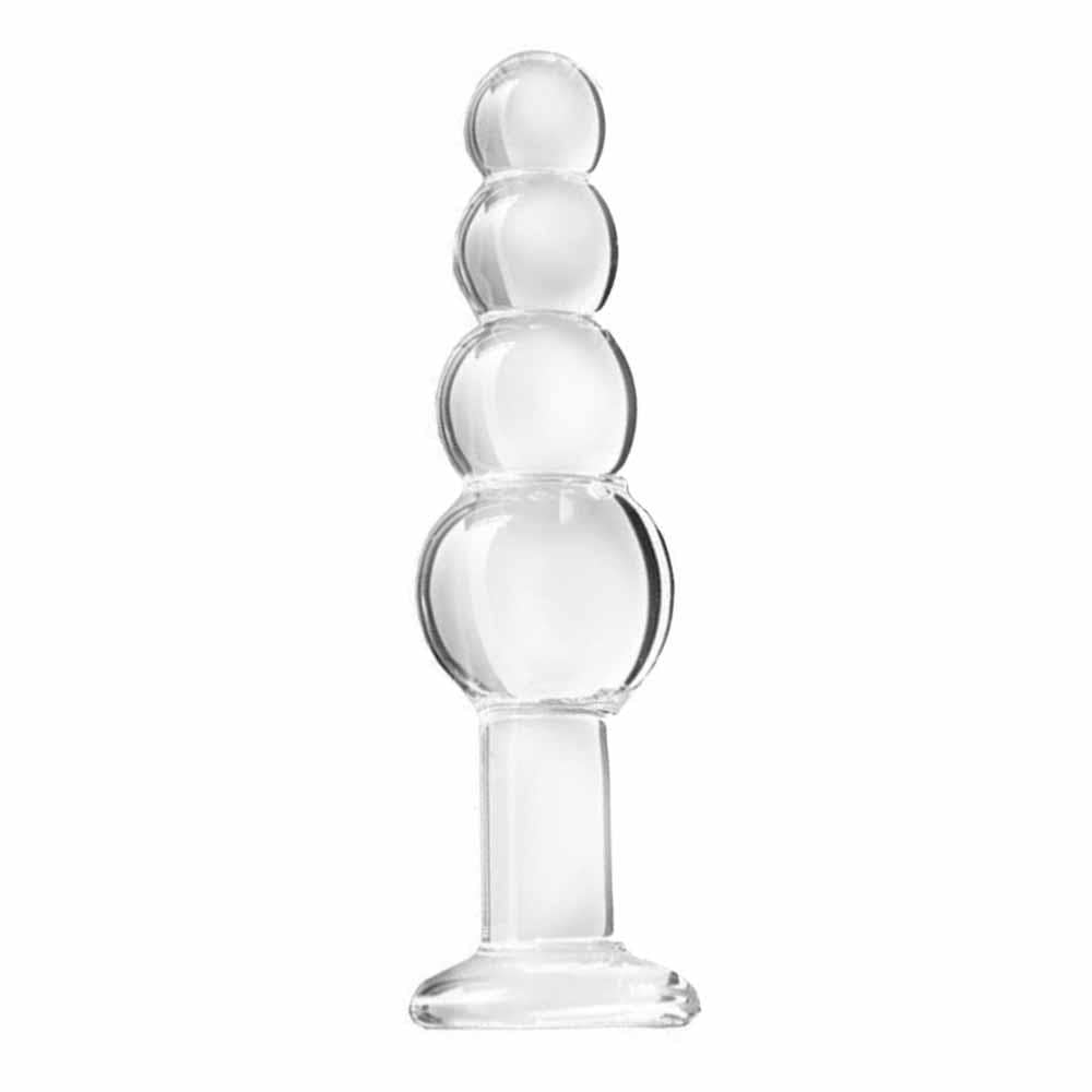 Large Glass Anal Beaded Toy