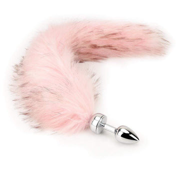 Magnetic Faux Fur Fox Tail With Plug