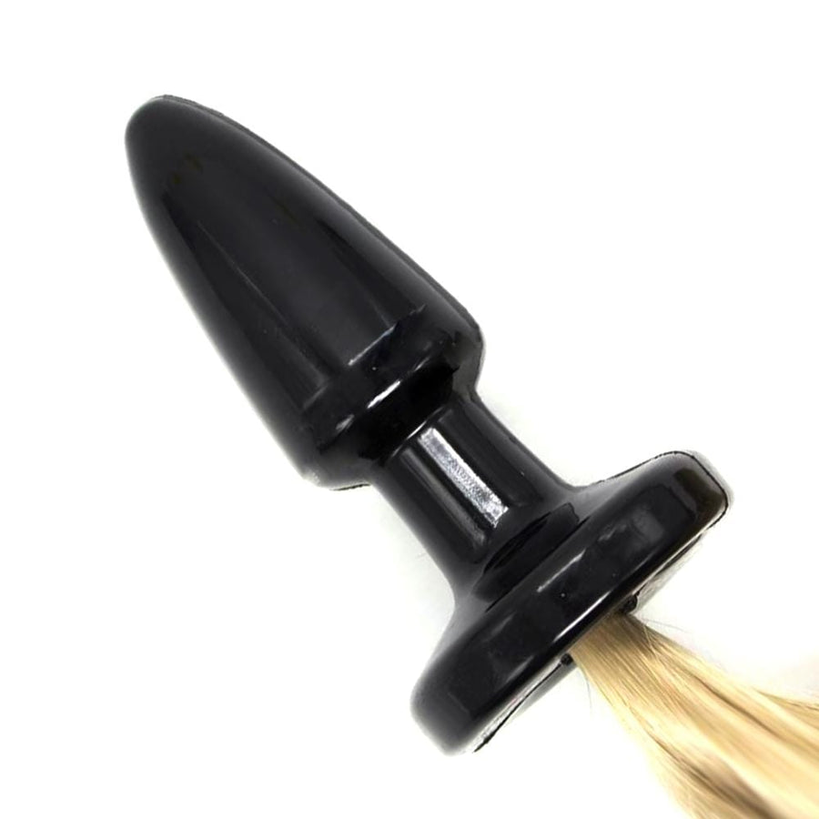 Silicone Horse Tail Butt Plug, 20"