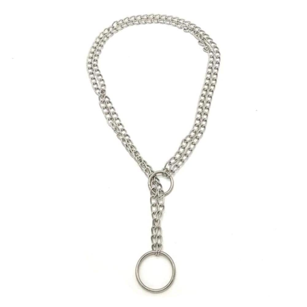 Twin Alloy Slave Chain Collar