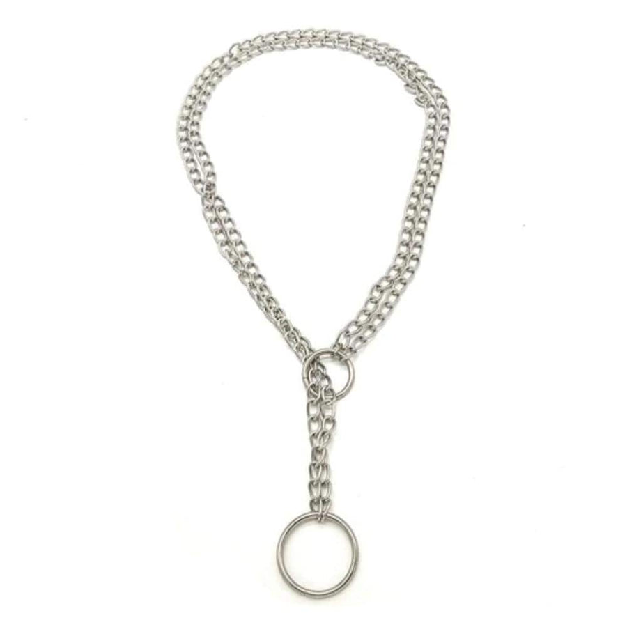 Twin Alloy Slave Chain Collar