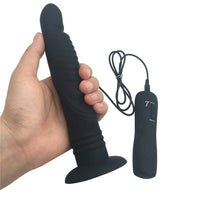 Long Suction Cup Vibrating Dildo