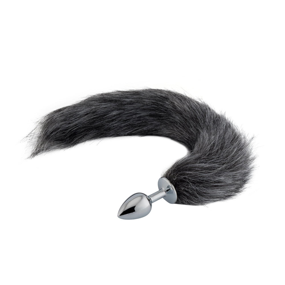 Dark Grey Fox Metal Plug, 18"