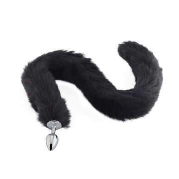 Black Fox Tail With Plugging Tip