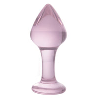 Pink Crystal Glass Plug Set (3 Piece)