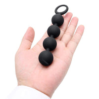 6" Silicone Anal Beads with Pull Ring