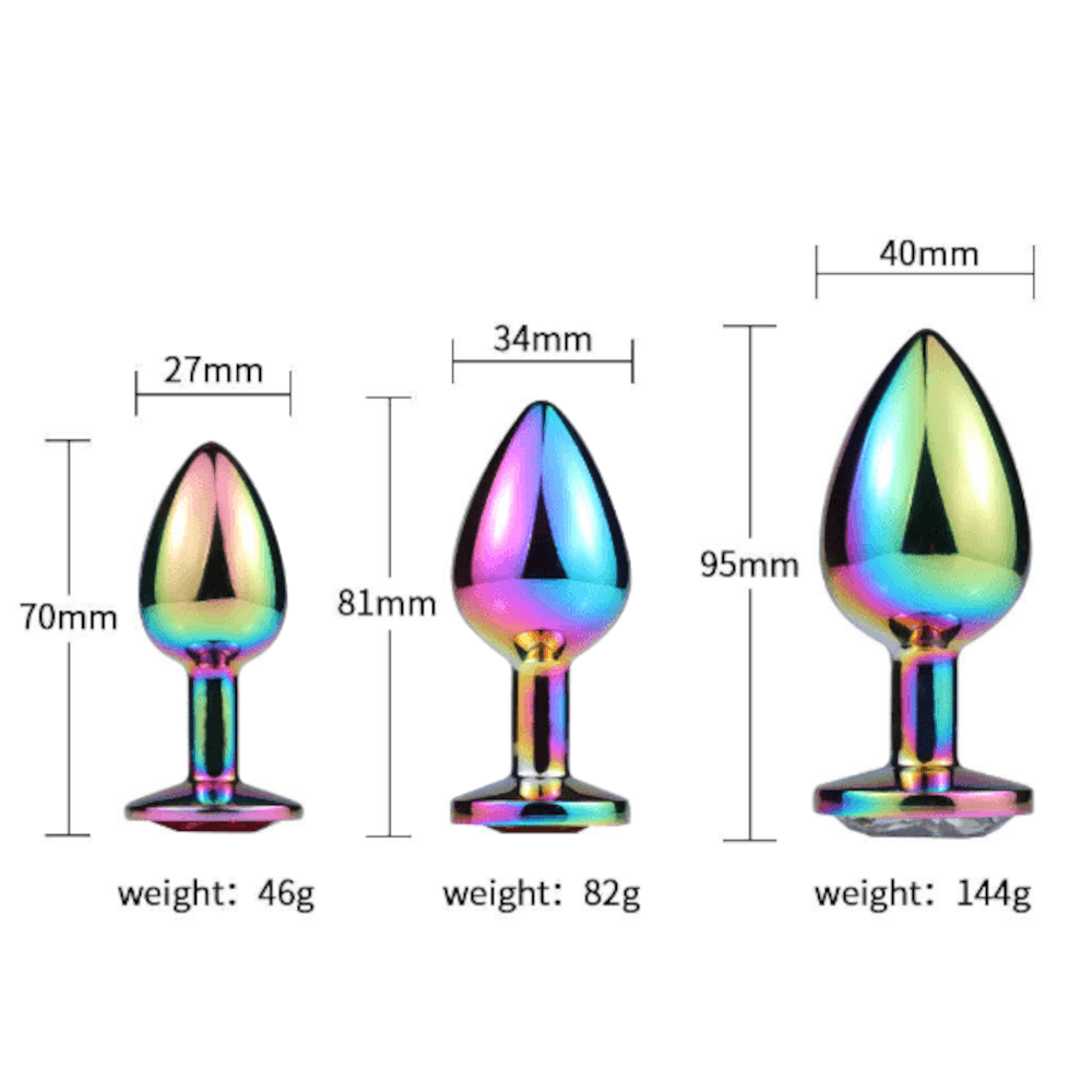 Jeweled Rainbow Plug Set (3 Piece)