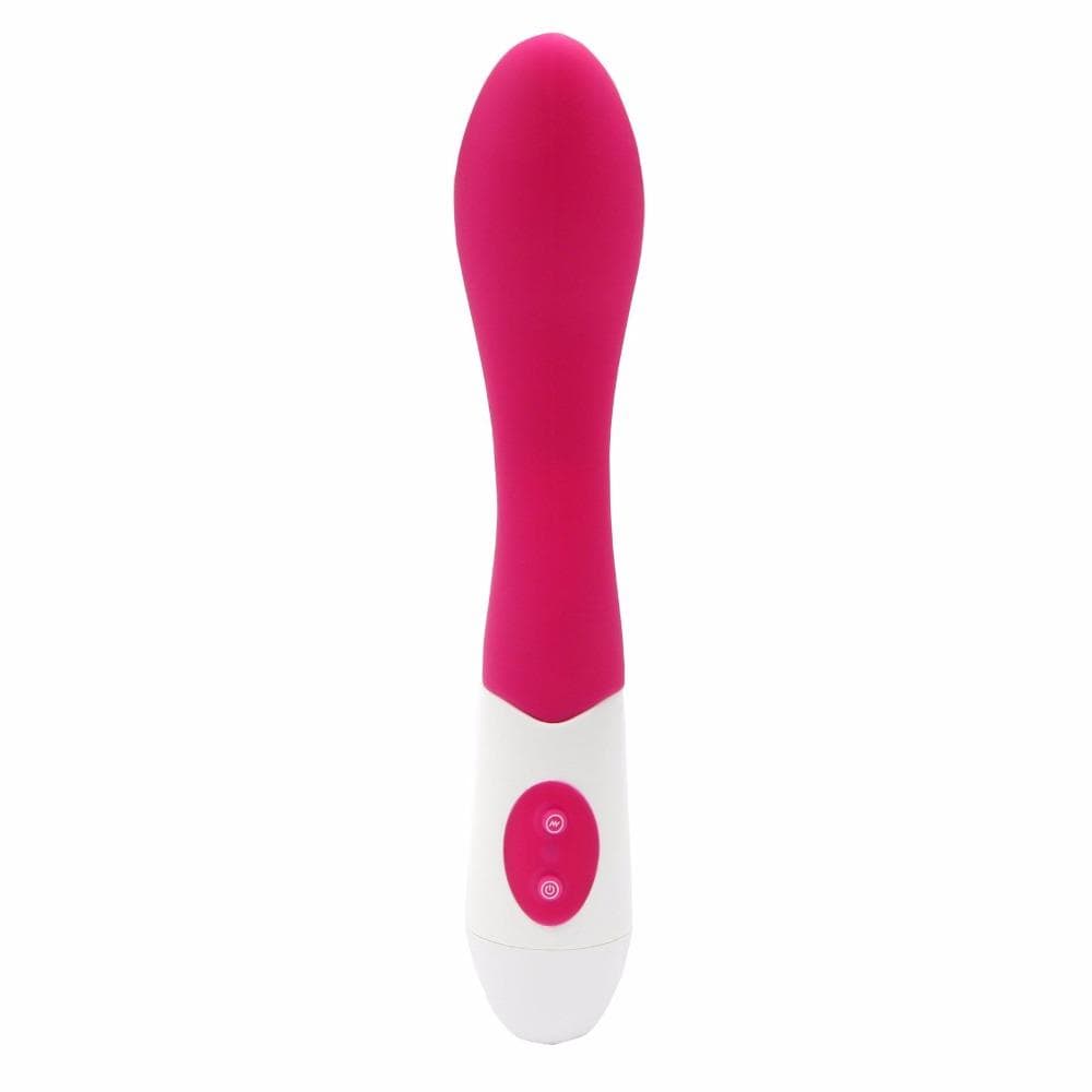 Pink Silicone Vibrating Anal Dildo